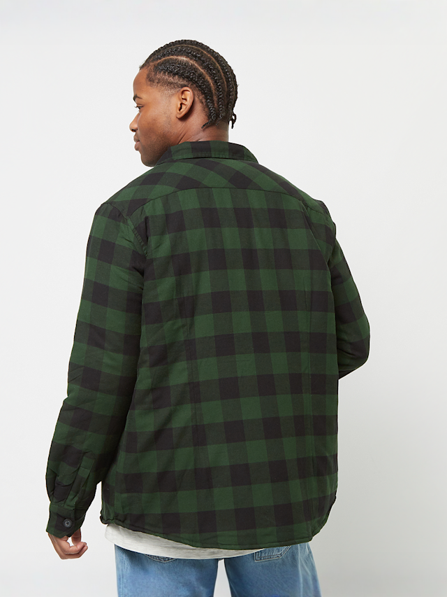 Urban Classics, Padded Check Flannel Shirt, green, Image 2 of 5