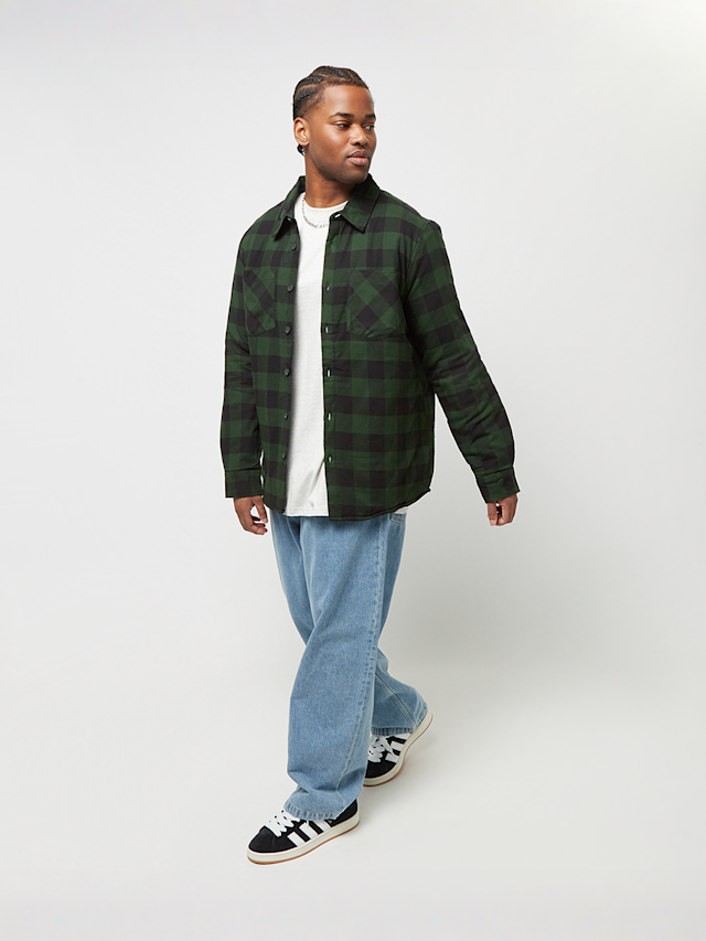 Urban Classics, Padded Check Flannel Shirt, zielony, Obraz 5 z 5