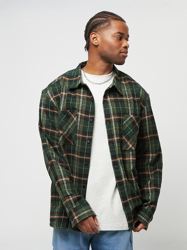 Urban Classics, Boxy Fane Check Shirt, zielony, Obraz 1 z 5