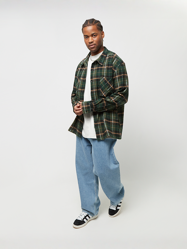 Urban Classics, Boxy Fane Check Shirt, zielony, Obraz 5 z 5