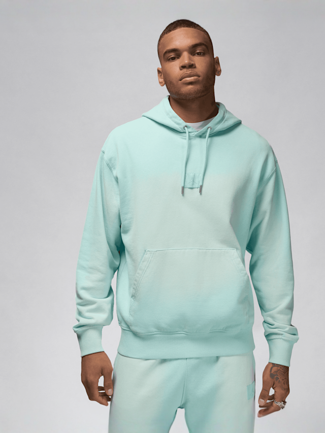 Jordan, Flight Washed Fleece Hoodie, turquoise, Image 1 of 7
