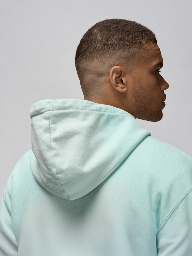Jordan, Flight Washed Fleece Hoodie, turquoise, Image 6 of 7