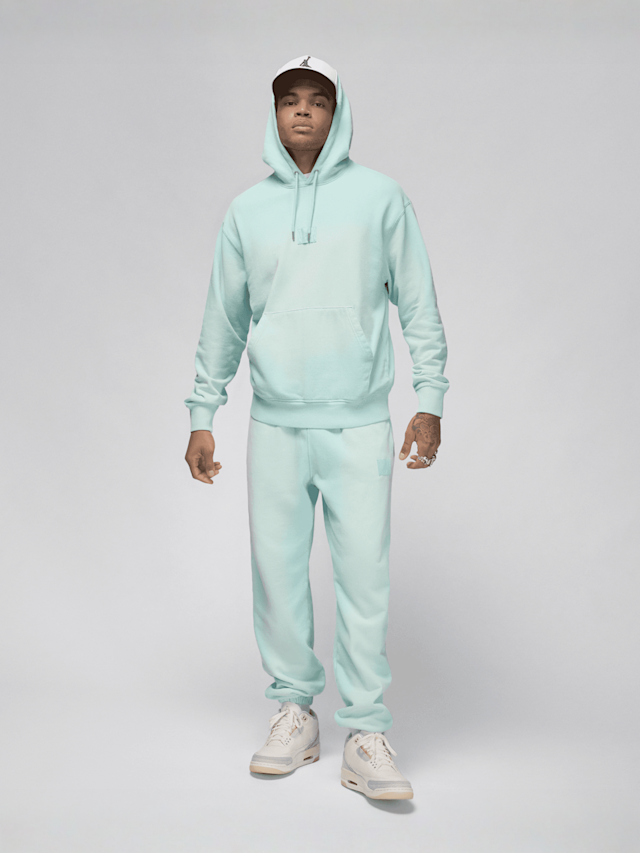 Jordan, Flight Washed Fleece Hoodie, turquoise, Image 7 of 7