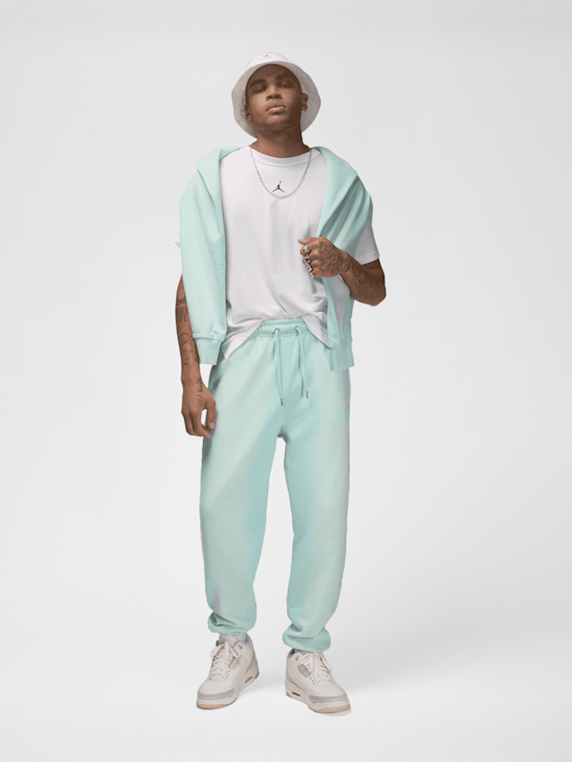 Jordan, Flight Washed Fleece Pants, blue, Image 7 of 7