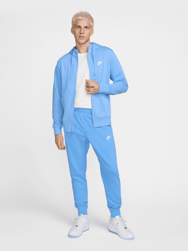 Nike, Sportswear Club Full-Zip Hoodie, blauw, Afbeelding 7 van 7