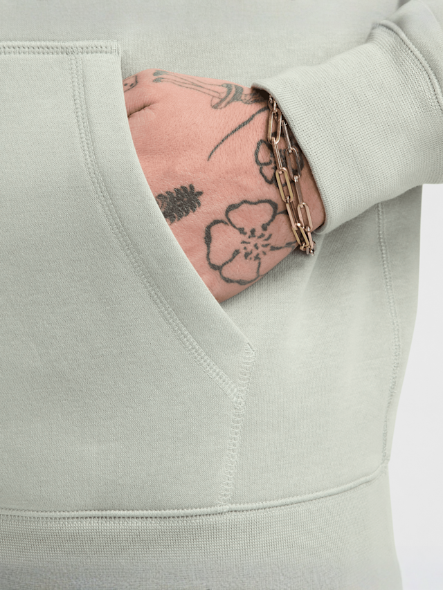 Nike, Club Fleece Hoodie, grey, Image 4 of 6