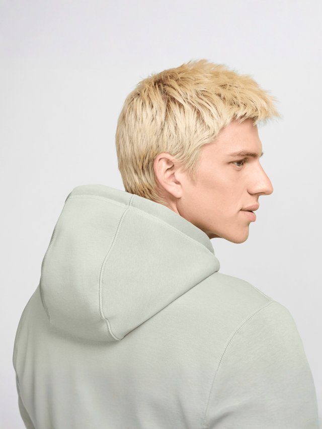 Nike, Club Fleece Hoodie, grey, Image 5 of 6