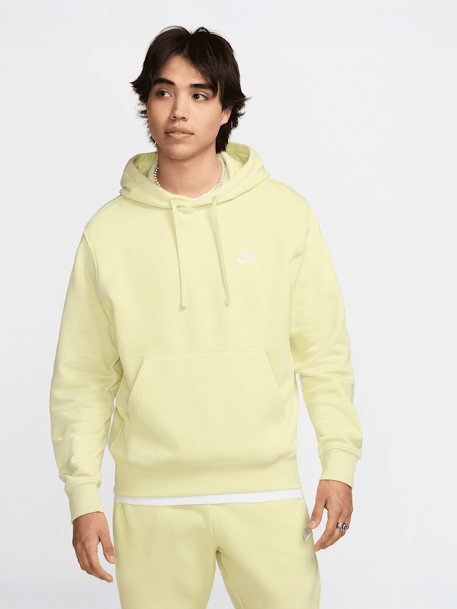 Nike, Sportswear Club Fleece Hoodie, yellow, Image 1 of 7