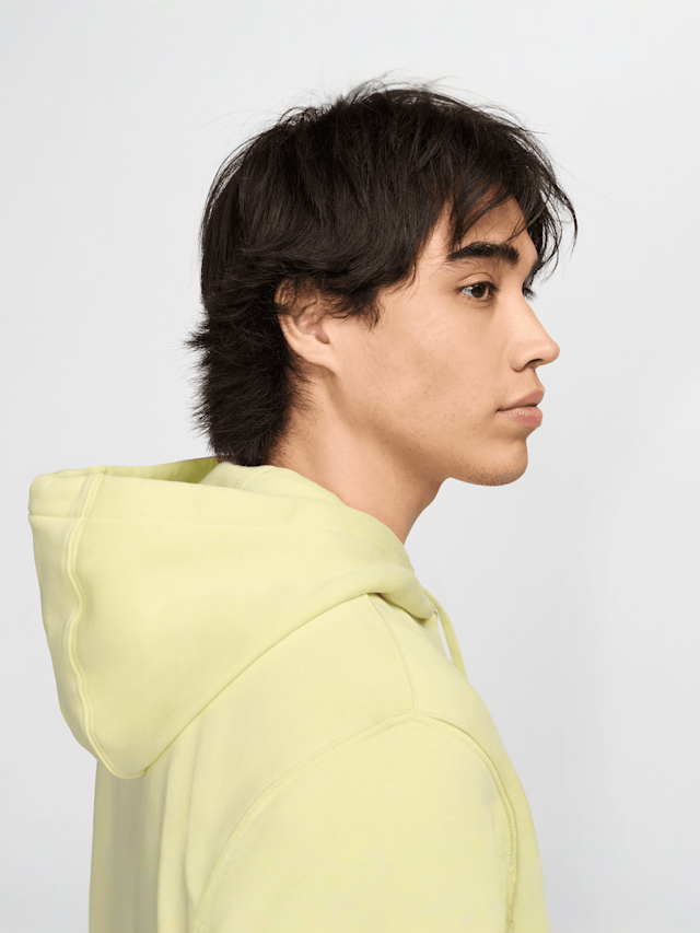 Nike, Sportswear Club Fleece Hoodie, yellow, Image 6 of 7