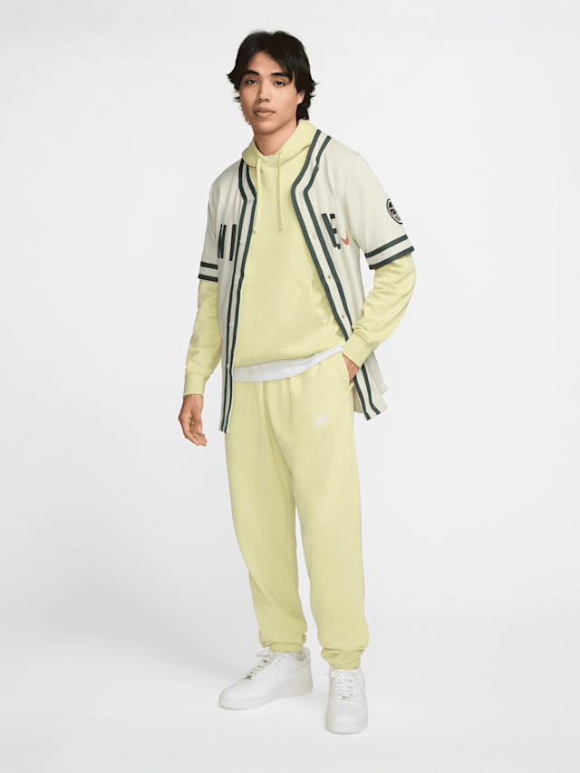 Nike, Sportswear Club Fleece Hoodie, yellow, Image 7 of 7