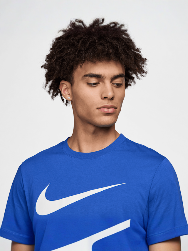 Nike, Sportswear Tee Icon Swoosh, blue, Image 3 of 4