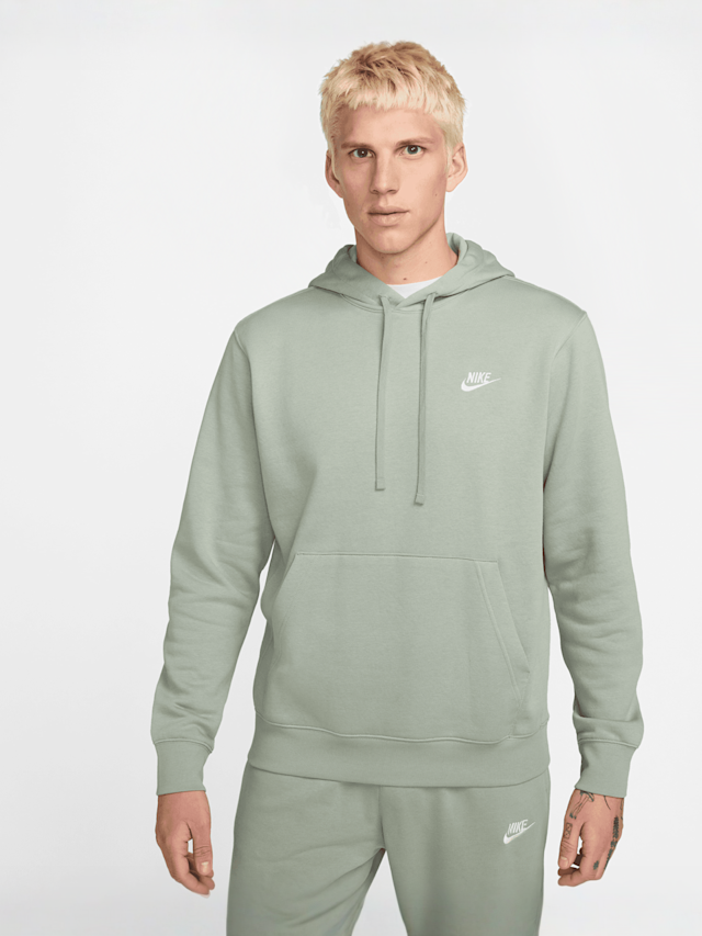 Nike, Sportswear Club Fleece Hoodie, green, Image 1 of 7