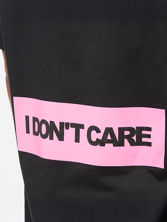 Miss Tee, I Don't Care Tee, black, Image 4 of 5