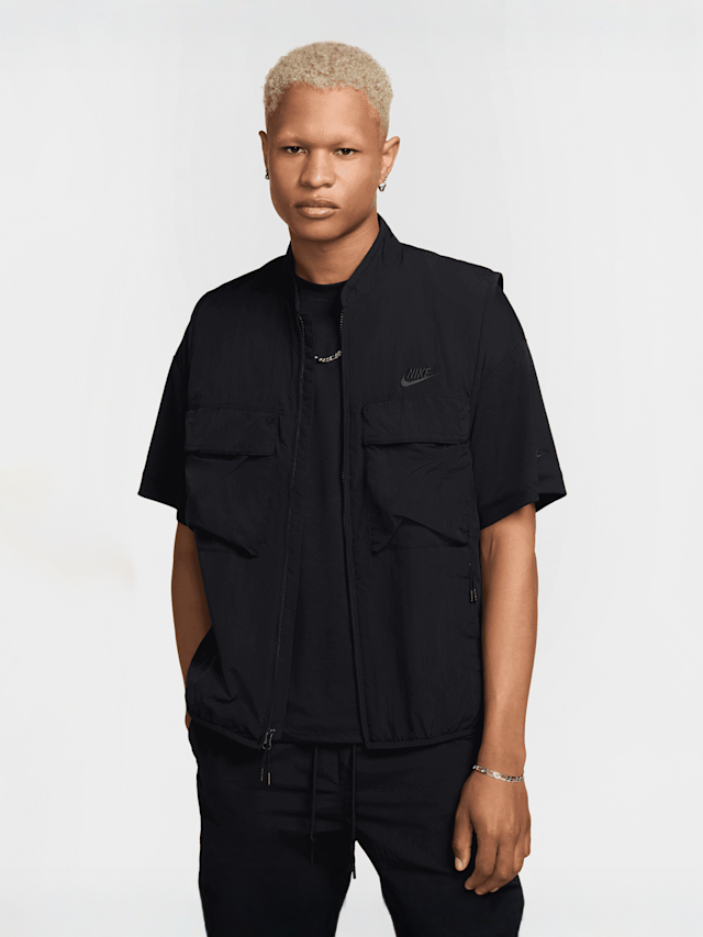 Nike, Tech Woven Vest, black, Image 1 of 7