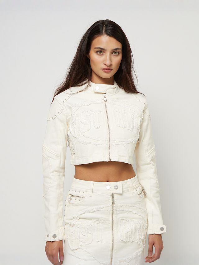 First Row, Twill Racing Jacke, beige, Image 1 of 5