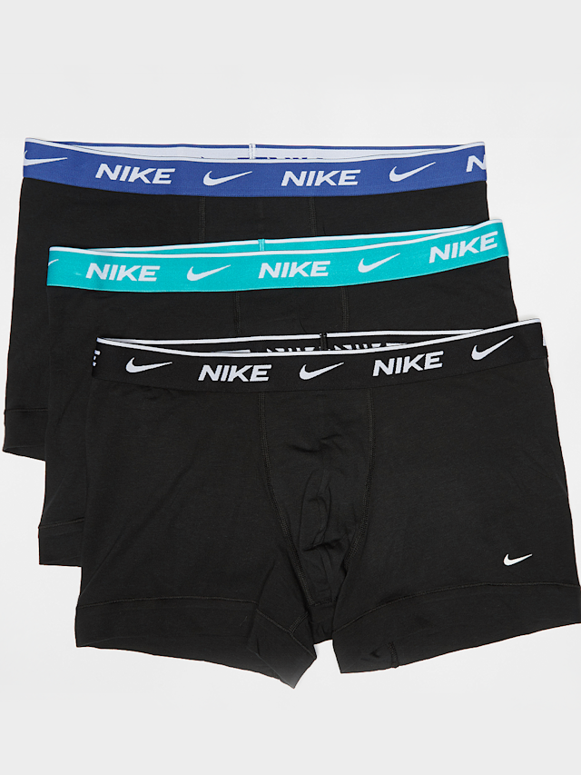 Nike, 3 PACK - Everyday Cotton Stretch Trunk, black, Image 1 of 2