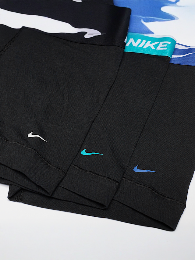 Nike, 3 PACK - Everyday Cotton Stretch Trunk, black, Image 2 of 2