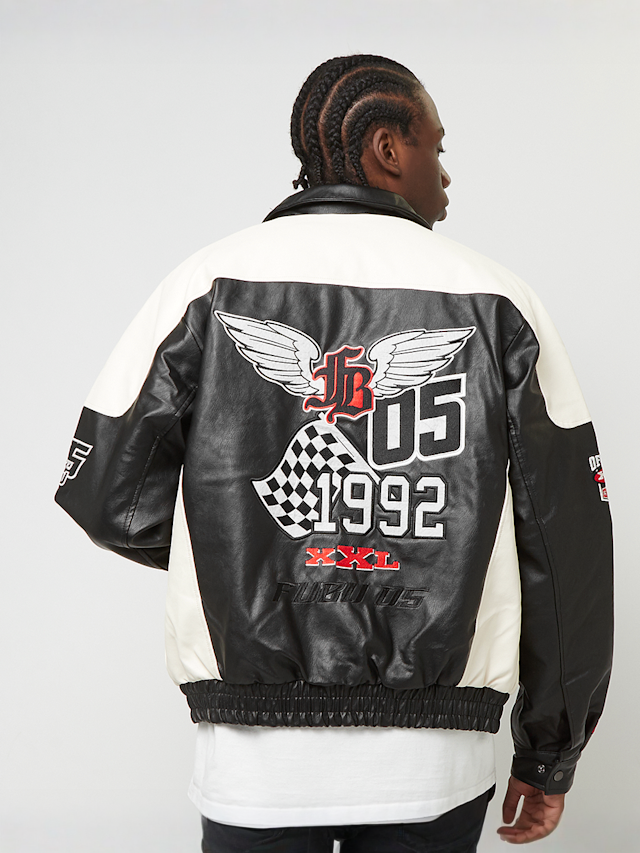 FUBU, Corporate Leather Jacket, czarny, Obraz 2 z 8