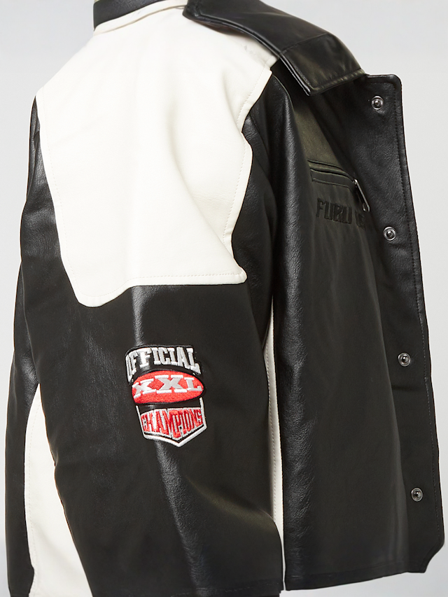 FUBU, Corporate Leather Jacket, zwart, Afbeelding 6 van 8