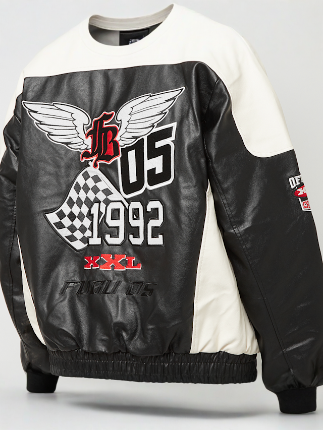 FUBU, Corporate Leather Jacke, black, Image 7 of 8