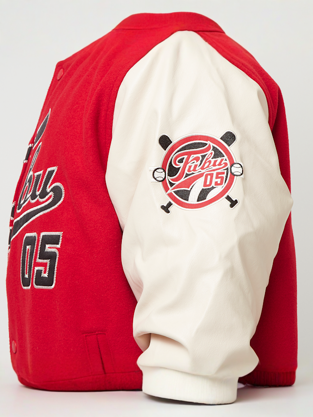 FUBU, Varsity Block College Jacke, red, Image 6 of 7