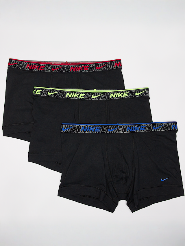 Nike, 3 PACK - Everyday Cotton Stretch Trunk, black, Image 1 of 2