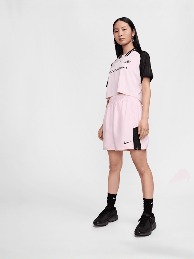 Nike, Sportswear Top Shortsleeve Crop FTB Trend, lichtroze, Afbeelding 4 van 4