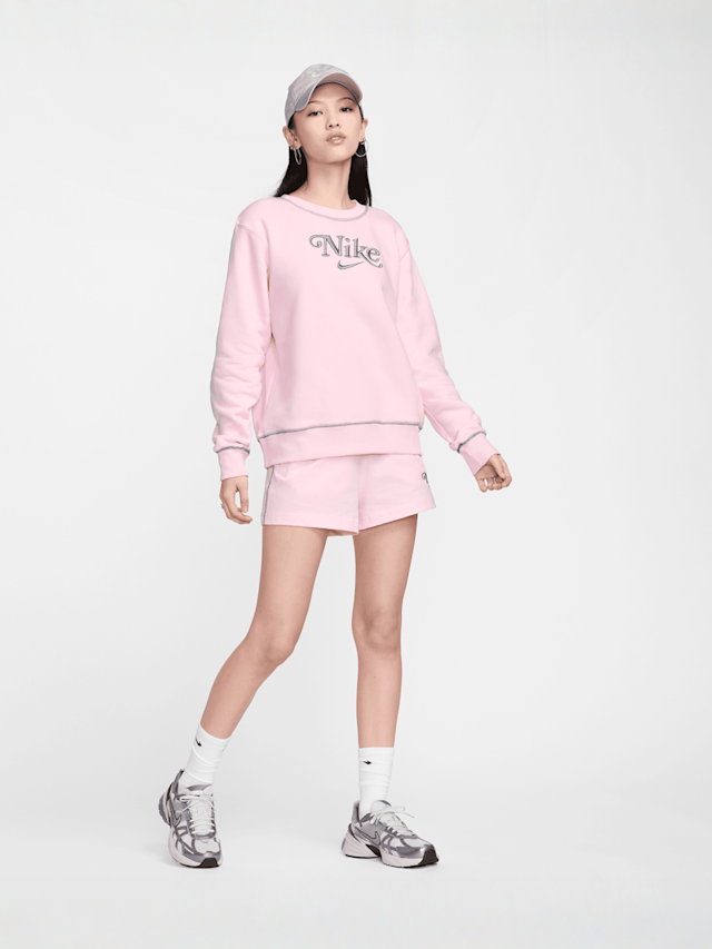 Nike, Sportswear Fleece Crewneck, light pink, Image 4 of 4
