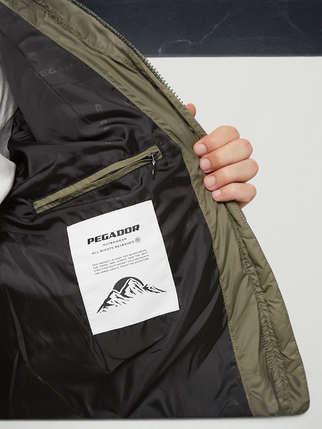 Pegador, Marten Puffer Jacket, green, Image 4 of 5