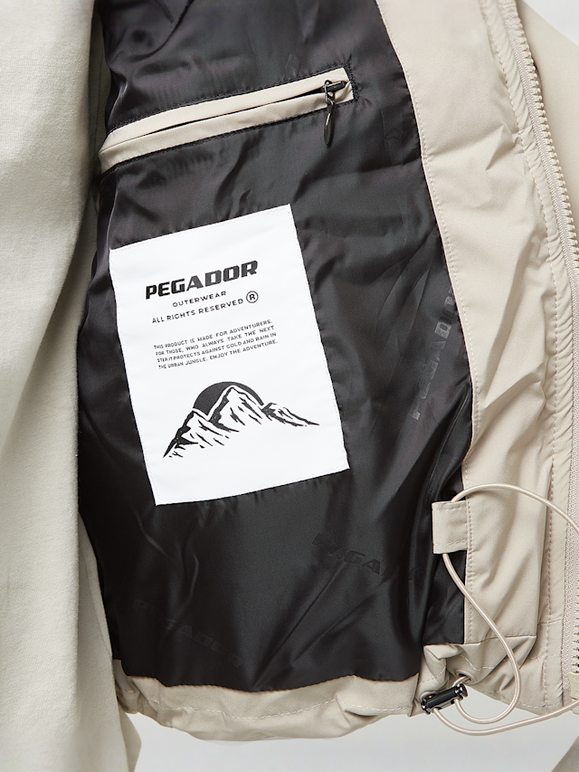 Pegador, Jara Oversized Box Puffer Jacket, beige, Image 4 of 5