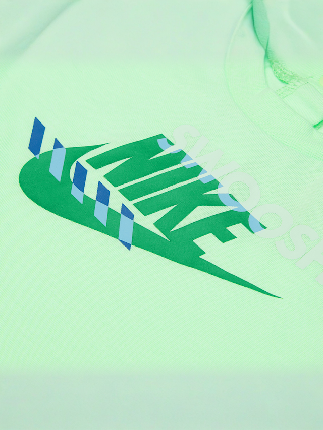 Nike, Junior Sportswear PE Romper Bucket Hat Set, zielony, Obraz 3 z 5