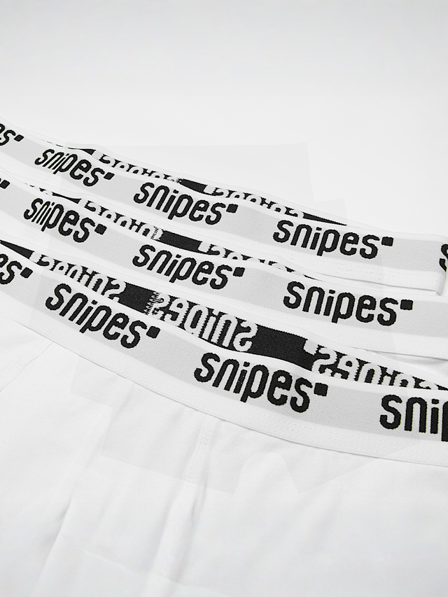 SNIPES, 3 PACK - White Tape Pack Briefs Boxershorts, white, Image 2 of 2
