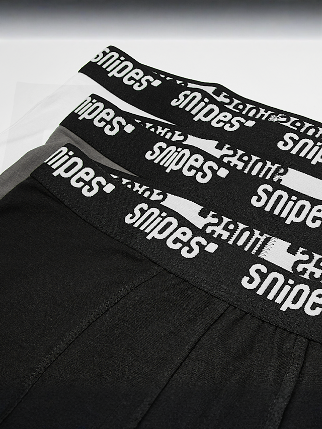 SNIPES, Black Tape 3er Pack Briefs Boxershorts black, white, grey, multi-colour, Image 2 of 2