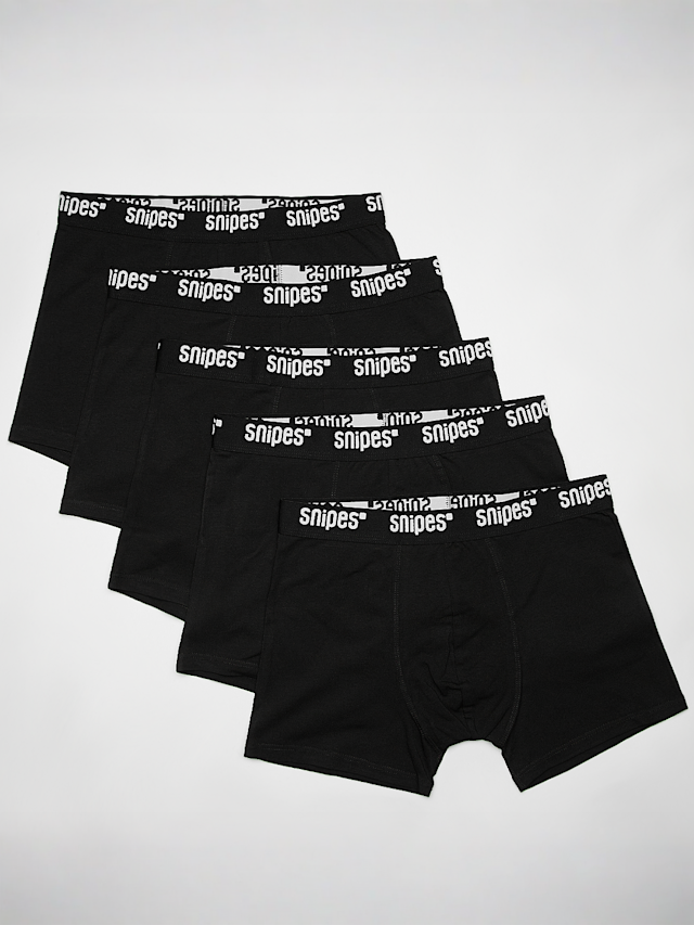 SNIPES, 5 PACK - Black Tape Briefs Boxershorts, zwart, Afbeelding 1 van 2