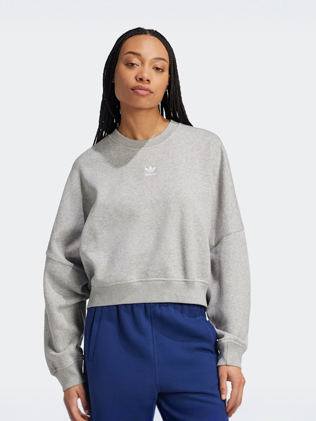 adidas Originals, Essential Crew Fleece, grey, Image 1 of 5