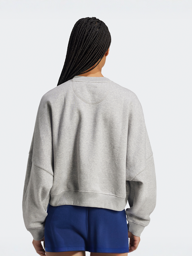 adidas Originals, Essential Crew Fleece, grey, Image 2 of 5