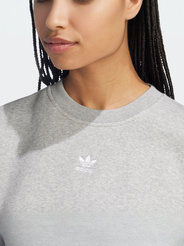 adidas Originals, Essential Crew Fleece, grey, Image 3 of 5