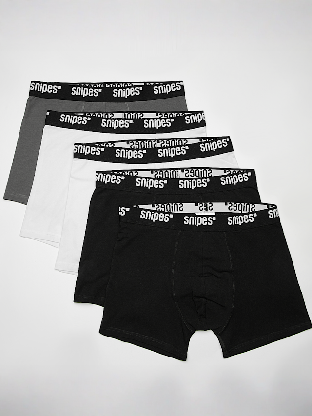 SNIPES, 5 PACK - Black Tape Briefs Boxershorts, multi-colour, Image 1 of 2
