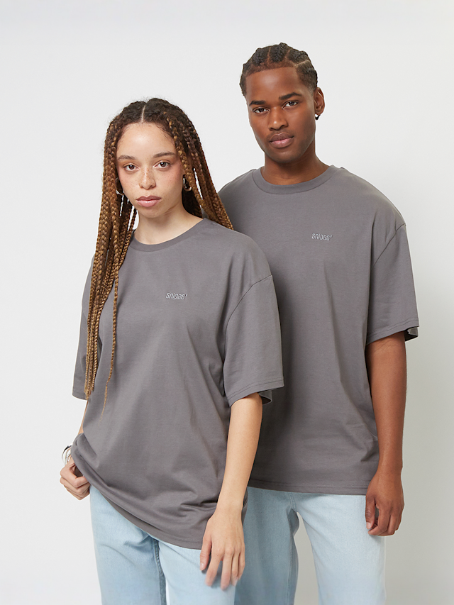 SNIPES, Small Logo Essential Oversized Tee, grey, Image 1 of 4