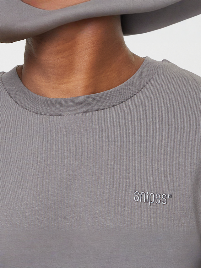 SNIPES, Small Logo Essential Oversized Tee, grey, Image 3 of 4