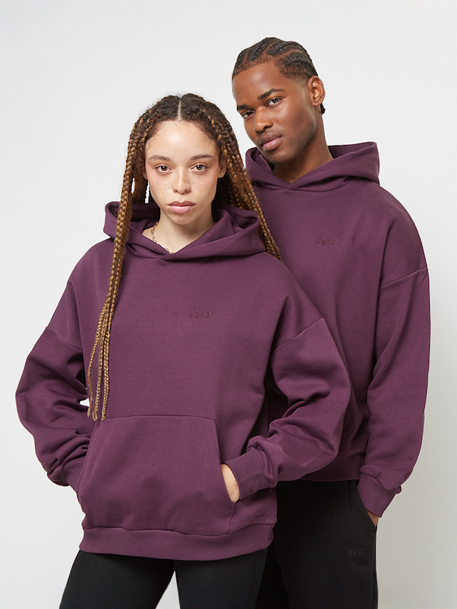 SNIPES, Small Logo Essential Oversized Hoodie, purple, Image 1 of 4