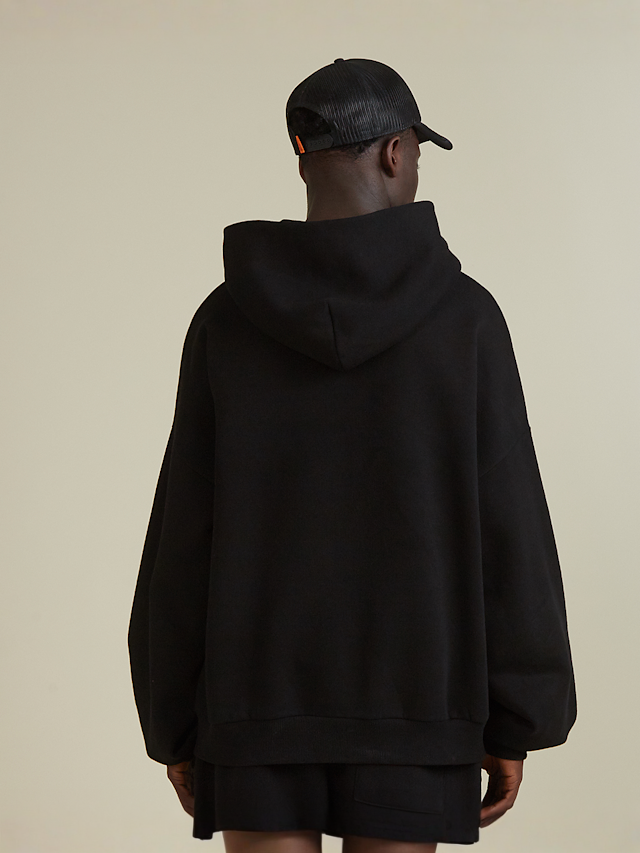 SNIPES, Globe Studs Oversized Hoodie, black, Image 2 of 6