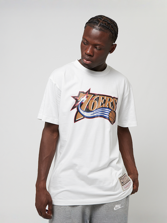 Mitchell & Ness, Team Logo Tee Philadelphia 76ers, white, Image 1 of 4