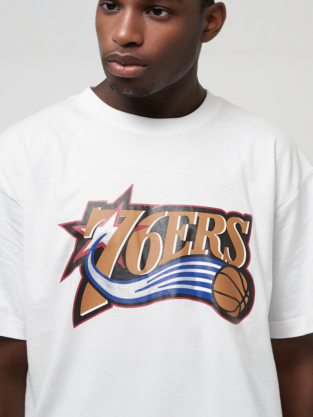 Mitchell & Ness, Team Logo Tee Philadelphia 76ers, white, Image 3 of 4