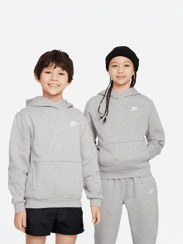 Nike, Sportswear Club Fleece Hoodie, grey, Image 1 of 4