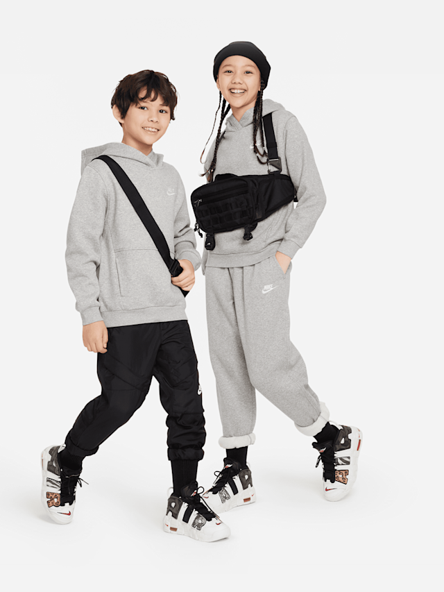 Nike, Sportswear Club Fleece Hoodie, grey, Image 4 of 4