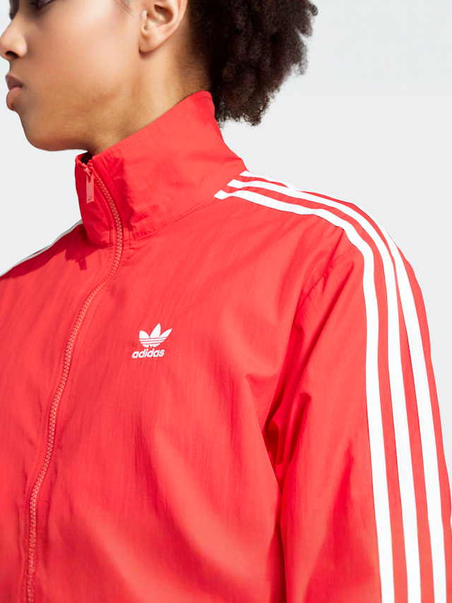 adidas Originals, Woven Firebird Trainingsjack, rood, Afbeelding 3 van 5