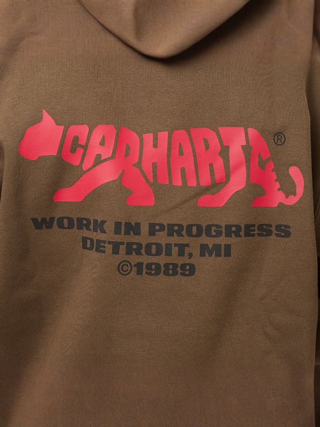 Carhartt WIP, Hooded Rocky Script Sweatshirt, brown, Image 3 of 4