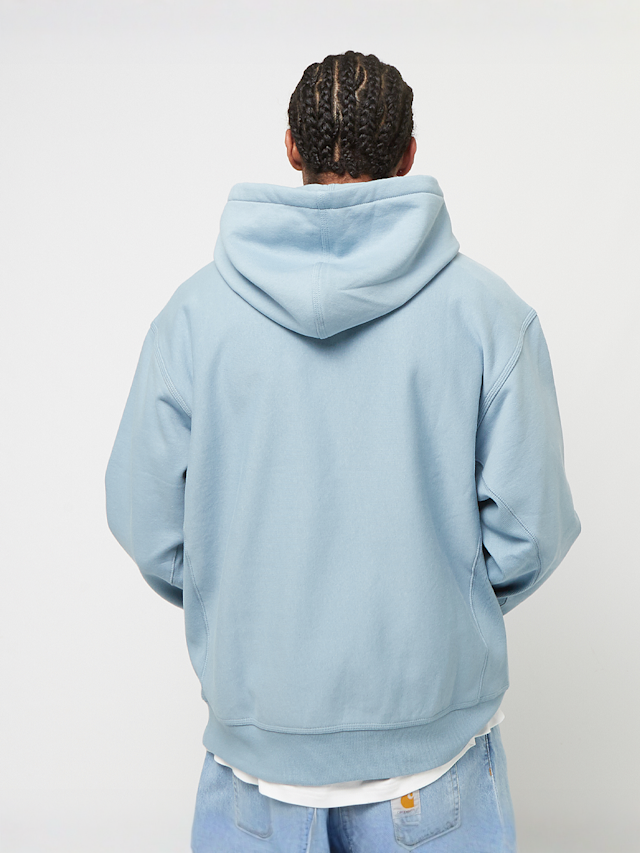 Carhartt WIP, Hooded American Script Sweatshirt, blue, Image 2 of 4