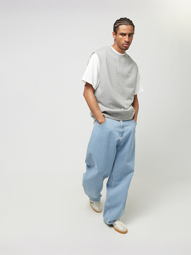 Carhartt WIP, Script Vest Sweatshirt, grey, Image 4 of 4